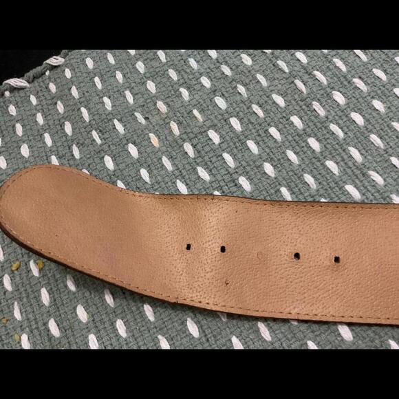Vintage Claude Rap Paris  Brown Leather Belt - By Claude Montana